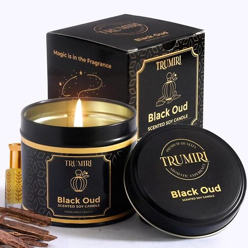 Vanilla Candle with Cinnamon Strong Scented Soy Candel Clean Non Toxic Velas Aromáticas for Women Gift for Fall Christmas Holidays Pack of 3 5Oz Decorative Tin Jars with Lids in Saudi Arabia