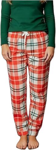 iTranyee Women Christmas Pajama Pants Drawstring Cute Christmas Print Lounge Pants Loose Wide Leg Sweatpants Sleepwear in Saudi Arabia