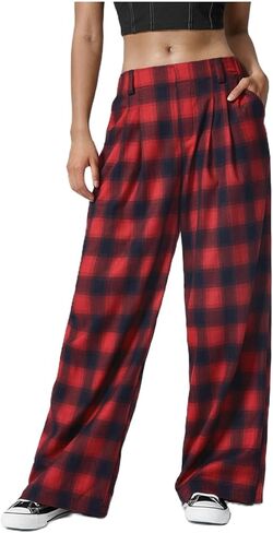 iTranyee Women Christmas Pajama Pants Drawstring Cute Christmas Print Lounge Pants Loose Wide Leg Sweatpants Sleepwear in Saudi Arabia