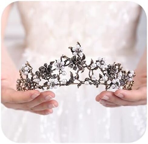 JWICOS Crystal Tiara Crowns for Women and Girls Princess Vintage Style in Saudi Arabia