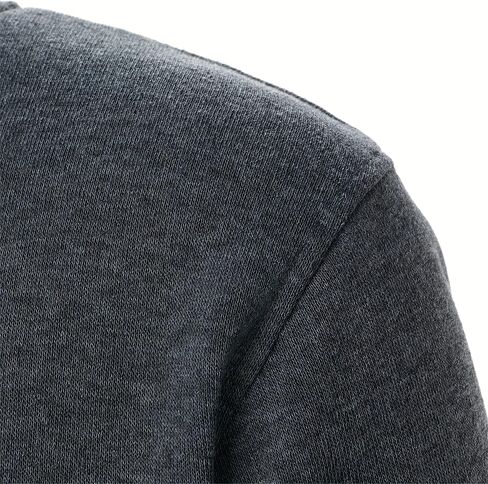 Men's Full Zip Sweatshirt, Stand Collar Lightweight Casual Outerwear, for Everyday Wear, Comfortable and Warm in Saudi Arabia