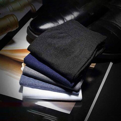 Men Stockings 10Pair Elastic Solid Color Ice Silk Mid Stocks Cool Summer Breathable Casual Socks(Light Blue) in Saudi Arabia