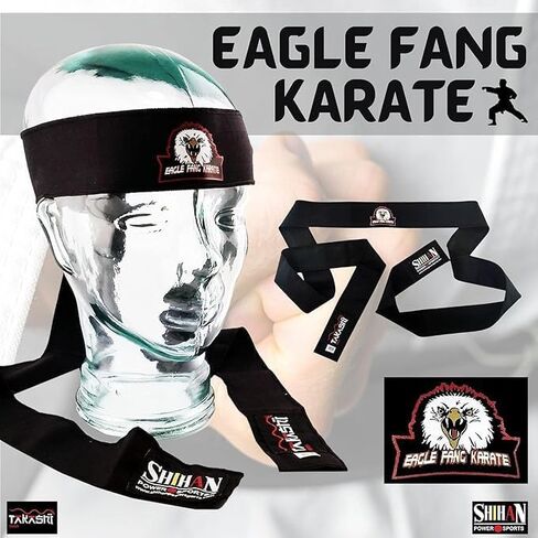 2 Pack Headband set EAGLE FANGS & MR MIYAGI OKINAWAN FLOWER 200cm Hachimaki Japanese Headband - Fancy Dress Party Halloween in Saudi Arabia