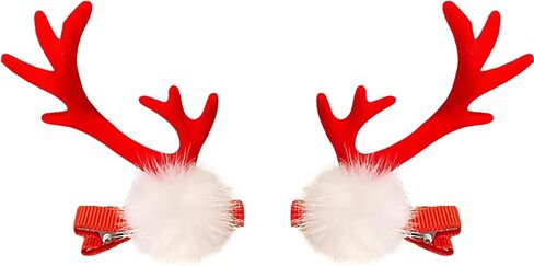 Reindeer Antler Headband for Adults Women - Christmas Deer Ears Headbands with Faux Fur, Halloween Hair Accessories in Kuwait
