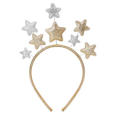 Glitter Star Headband Christmas Hair Bands for Birthday Party Holiday Festival Star Headband Hair Accessories for Women Adults Decor in Saudi Arabia