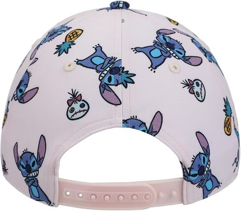 Disney Stitch Pineapples & Dolls All-Over Character Print Adult Pink Traditional Adjustable Hat in Saudi Arabia