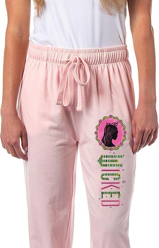 Wicked Women's Movie Film Glinda Face Silhouette Logo Pajama Pants For Adults in Kuwait