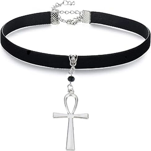 Choker Necklace for Women Black Choker Velvet Heart Necklaces Cross Gothic Chokers Punk Classic Rose Jewelry Christmas Accessories in Saudi Arabia