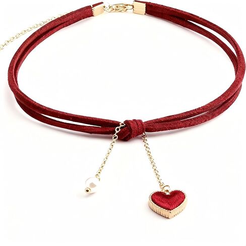 Choker Necklace for Women Black Choker Velvet Heart Necklaces Cross Gothic Chokers Punk Classic Rose Jewelry Christmas Accessories in Saudi Arabia