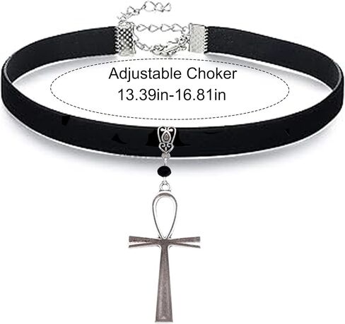 Choker Necklace for Women Black Choker Velvet Heart Necklaces Cross Gothic Chokers Punk Classic Rose Jewelry Christmas Accessories in Saudi Arabia