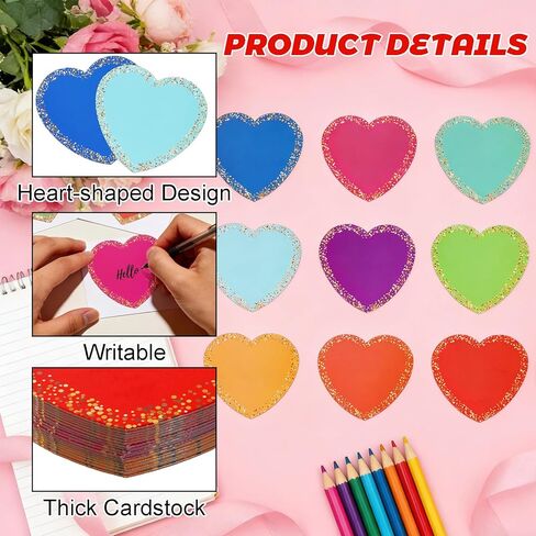 108 Pcs Heart Cutouts for Classroom 3.5 Inch Small Bulletin Board Heart Paper Board Decor for Office School DIY Craft in Saudi Arabia