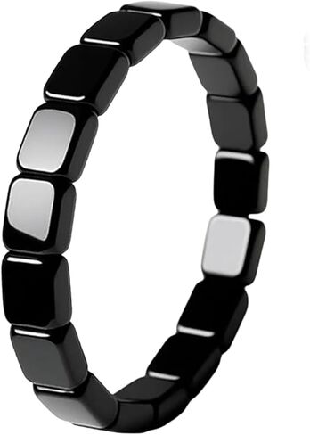 Hematite Bracelet for Men Natural Hematite Stone Anxiety Bracelet Stretch Beaded Healing Bracelets Restore Confidence, Inspirational Gift Jewelry in Saudi Arabia