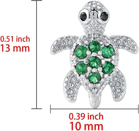 KINGSIN Sea Turtle Earrings Silver Hypoallergenic Stud Earring Jewelry Gifts for Women Sister Daughters Granddaughters Christmas in Saudi Arabia