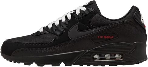 حذاء الجولف الرجالي Nike Air Max 90g، أسود رياضي أحمر أبيض، 7.5 UK، أسود رياضي أحمر أبيض، 8.5 in Kuwait