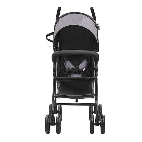 VEVOR Lightweight Stroller, Compact Easy Fold Multiposition Recline Canopy Backrest, Carbon Steel Frame, Large Storage Basket, Umbrella Toddler Baby Stroller for Travel and More, Black/Pink in Saudi Arabia