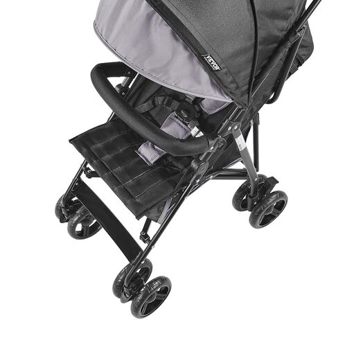 VEVOR Lightweight Stroller, Compact Easy Fold Multiposition Recline Canopy Backrest, Carbon Steel Frame, Large Storage Basket, Umbrella Toddler Baby Stroller for Travel and More, Black/Pink in Saudi Arabia