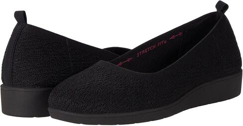 حذاء Cleo Flex للسيدات من Skechers - فليب سايد، أسود/أسود، 8.5 M in Kuwait