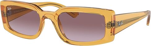 نظارات شمسية مربعة للنساء من Ray-Ban Rb4395f Kiliane ذات جسر منخفض in Kuwait