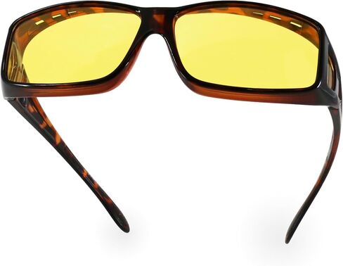 Night Driving Glasses for Men Women Fit Over Sunglasses Anti Glare Polarized HD Night Vision Glasses in Saudi Arabia