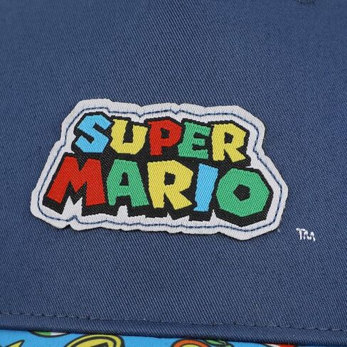 شعار Super Mario Bros وقبعة Power-Ups شبابية تقليدية زرقاء قابلة للتعديل in Saudi Arabia