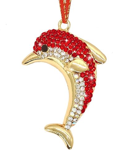 Starfish Christmas Ornaments Metal Starfish Christmas Ornament Rhinestones Starfish Hanging Ornament for Christmas Tree Beach Theme XMAS Wedding Home Decor DIY Crafts Girls Woman Sister Gift in Kuwait