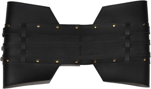 Retro Belt Medieval PU Leather Armor Adjustable Wide Studded Waist Belt For Halloween Cosplay Costume Accessory in Saudi Arabia