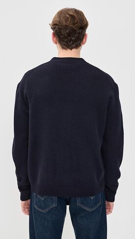 Maison Kitsuné Men's Fox Head Milano Lambswool Cardigan in Saudi Arabia