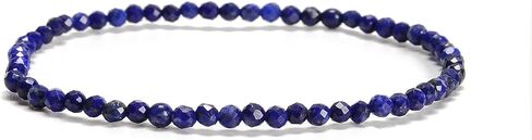 JM Design Multi-color Tourmaline Faceted Round Beads Beaded Bracelet Size 3mm 7.5'' Length in Saudi Arabia