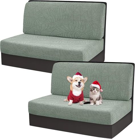 أغطية وسائد Gollense RV Dinette، أغطية وسائد قابلة للتمدد مقاومة للماء، مجموعة غطاء مقعد بديل مقطعي لأريكة مقطورة السفر - 2 غطاء مسند ظهر و2 غطاء مقعد (بيج) in Kuwait