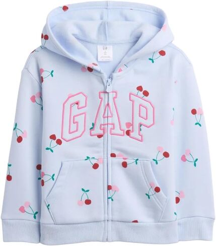 GAP Baby Girls Logo Full Zip Hoodie Hooded Sweatshirt in Kuwait