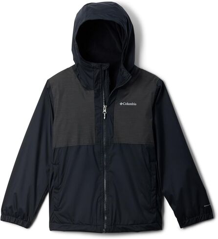Columbia Toddler Boys Rainy Trails II Fleece Lined Jacket, Ripple Blue/Mountain Blue Slub, 2T in Saudi Arabia