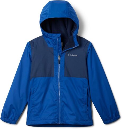 Columbia Toddler Boys Rainy Trails II Fleece Lined Jacket, Ripple Blue/Mountain Blue Slub, 2T in Saudi Arabia
