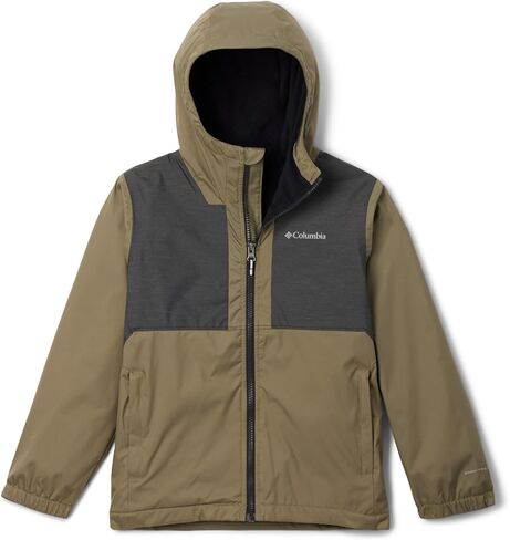 Columbia Toddler Boys Rainy Trails II Fleece Lined Jacket, Black/Black Slub, 4T in Saudi Arabia
