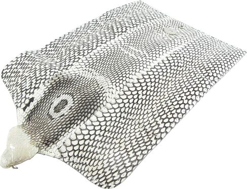 Genuine Cobra Snake Skin with Head Leather Women's Trifold Clutch Wallet Purse Natural in Saudi Arabia