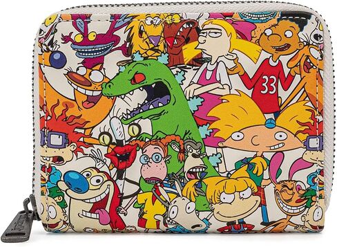 Loungefly Nickelodeon Nick Rewind Gang Zip Around Wallet in Saudi Arabia