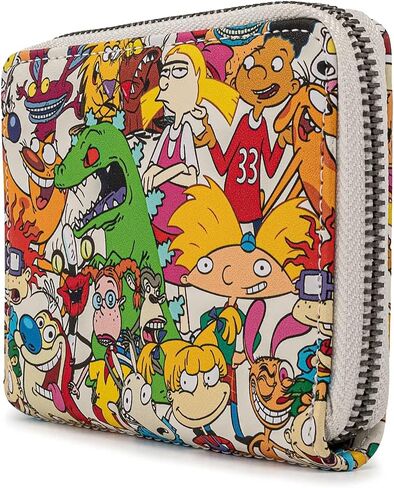 Loungefly Nickelodeon Nick Rewind Gang Zip Around Wallet in Saudi Arabia