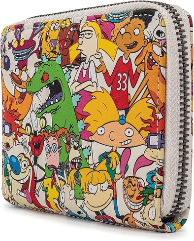 Loungefly Nickelodeon Nick Rewind Gang Zip Around Wallet in Saudi Arabia