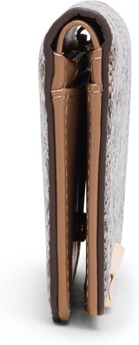 Anne Klein Womens Small Snake Bifold Wallet, Brown Tonal in Kuwait