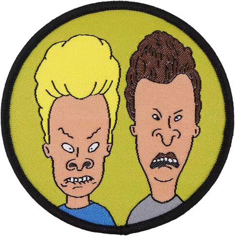 Beavis and Butt-Head Butthead كوميديا ​​الرسوم المتحركة برنامج تلفزيوني كارتون 2.8 بوصة حديد على رقعة للملابس in Kuwait