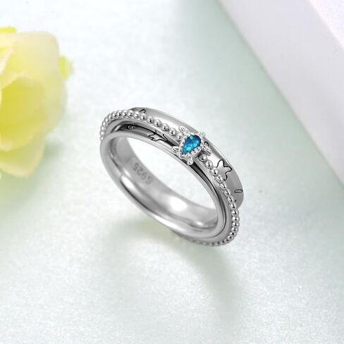 Fidget Ring 925 Sterling Silver Turtle Spinner Rings Ocean Sea Turtles Anxiety Rings for Women Sea Turtle Gifts in Saudi Arabia