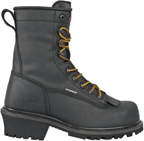 Hoss Men's 8" Cross Cut Waterproof Logger Work Boot Composite Toe - 80114 in Saudi Arabia