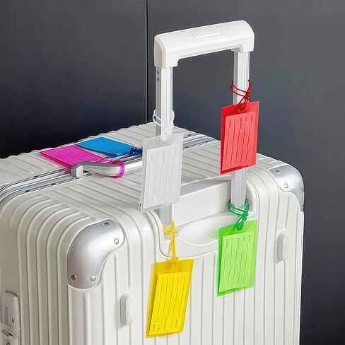 6 Pack Luggage Tag for Suitcases, Silicone ID Tags for Travel to Quickly Spot Luggage Suitcase (Multi Color) in Saudi Arabia