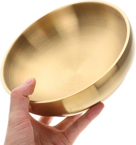 7. 4 Inch Decorative Bowl - Stainless Steel Gold Bowl for Keys And Jewelry Storage, Entryway Table Storage Holder, Coffee Table Centerpiece, Multipurpose Home Organizer in Saudi Arabia