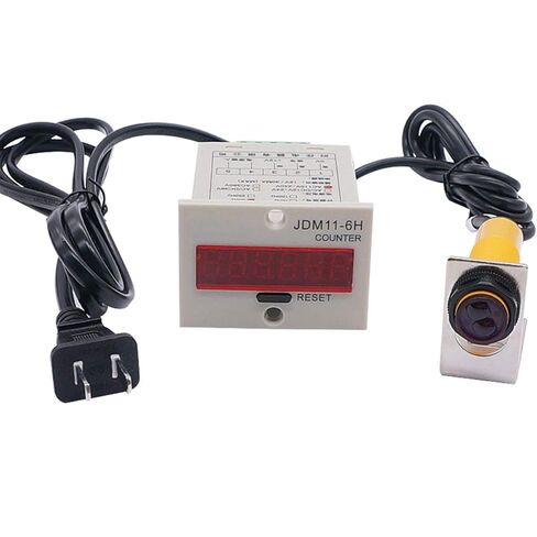 TWTADE/ 110-220VAC LED Auto Display Digital Counter 0-999999 6 Digits + Hall Proximity Sensor Switch Distance 10CM NPN NO + Holder US-JSQ+GD+CT 10mm in Kuwait