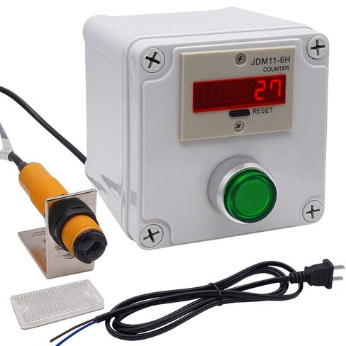 TWTADE/ 110-220VAC LED Auto Display Digital Counter 0-999999 6 Digits + Hall Proximity Sensor Switch Distance 10CM NPN NO + Holder US-JSQ+GD+CT 10mm in Kuwait