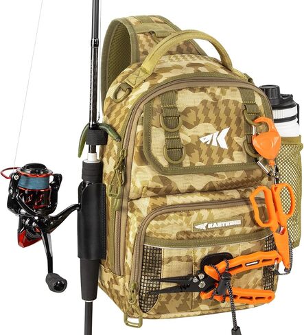 Kastking Baitspace Fishing Fishing Bag ، حقيبة ظهر لصيد الأسماك مع حامل القضيب والمشروبات ، حقيبة معدات الصيد in Kuwait