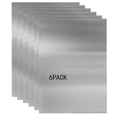 1 Piece of Laminated 430 Stainless Steel Metal Plate, 14.5" x 11" x 0.02", Suitable for Magnetic Installation Plate Walls, Suitable for Metal Plates in processes, Kitchens, and Offices in Kuwait