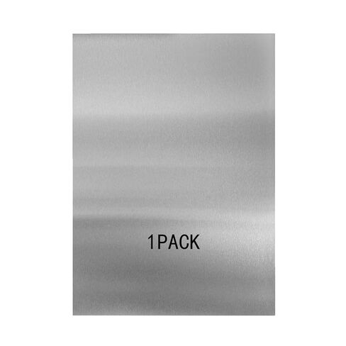 1 Piece of Laminated 430 Stainless Steel Metal Plate, 14.5" x 11" x 0.02", Suitable for Magnetic Installation Plate Walls, Suitable for Metal Plates in processes, Kitchens, and Offices in Kuwait