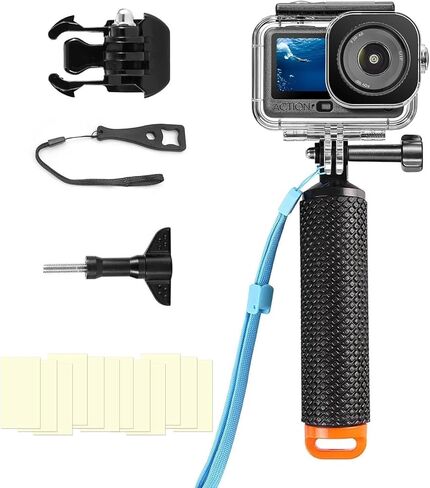 Underwater Waterproof Case Compatible with DJI Osmo Action 5 Pro/Action 4/Action 3, 164FT/50M Dive Diving Housing Cover Shell with Camera Handle Mount Accessories Kit in Saudi Arabia