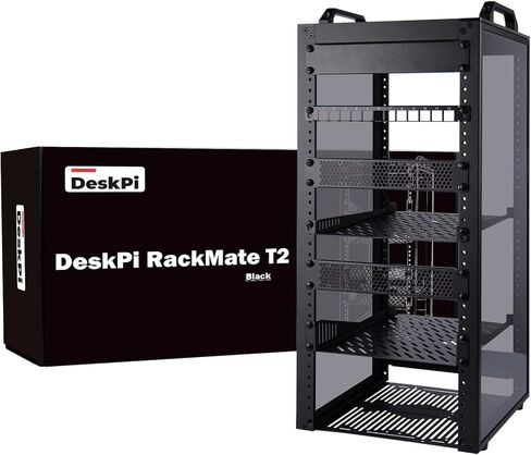 GeeekPi 12U Server Cabinet, 10 inch Server Rack for Network, Servers, Audio, and Video Equipment, DeskPi RackMate T2 Rackmount in Kuwait